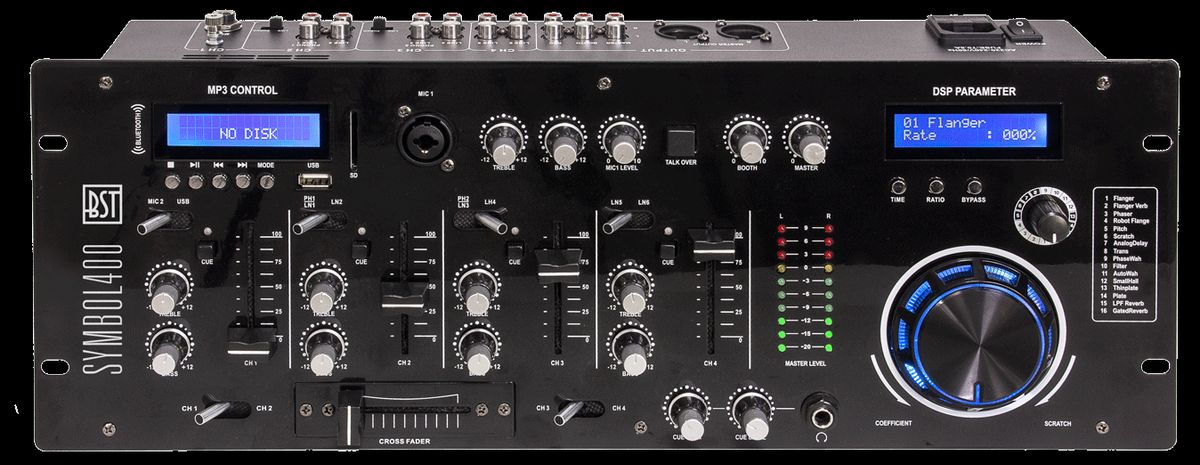 BST DJ Mixer m. Bluetooth