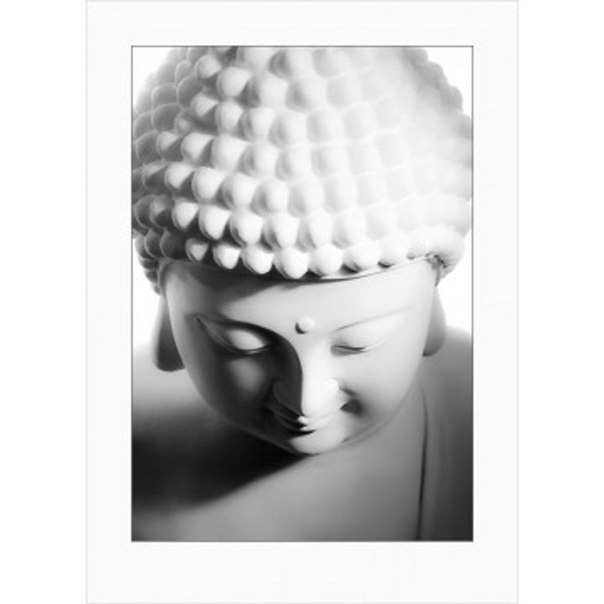 Buddha art print - light - 0069 - Buddha Art Prints i lyse nuancer - GodKarmaShop