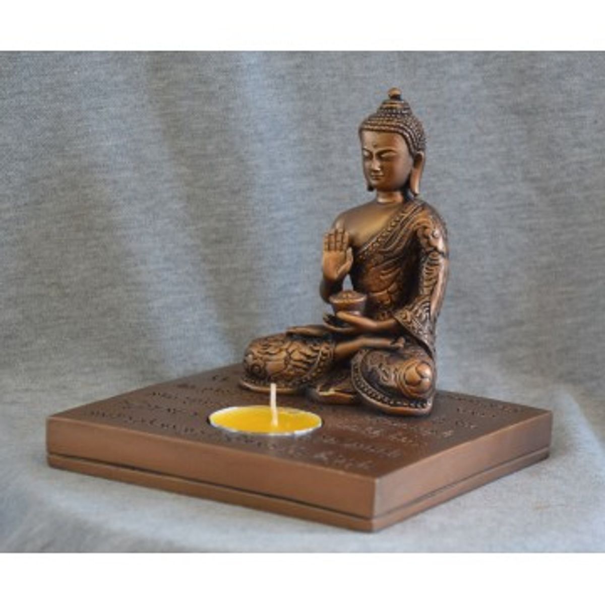 Buddha figur med fyrfadslys - Buddha statuer generelt - GodKarmaShop