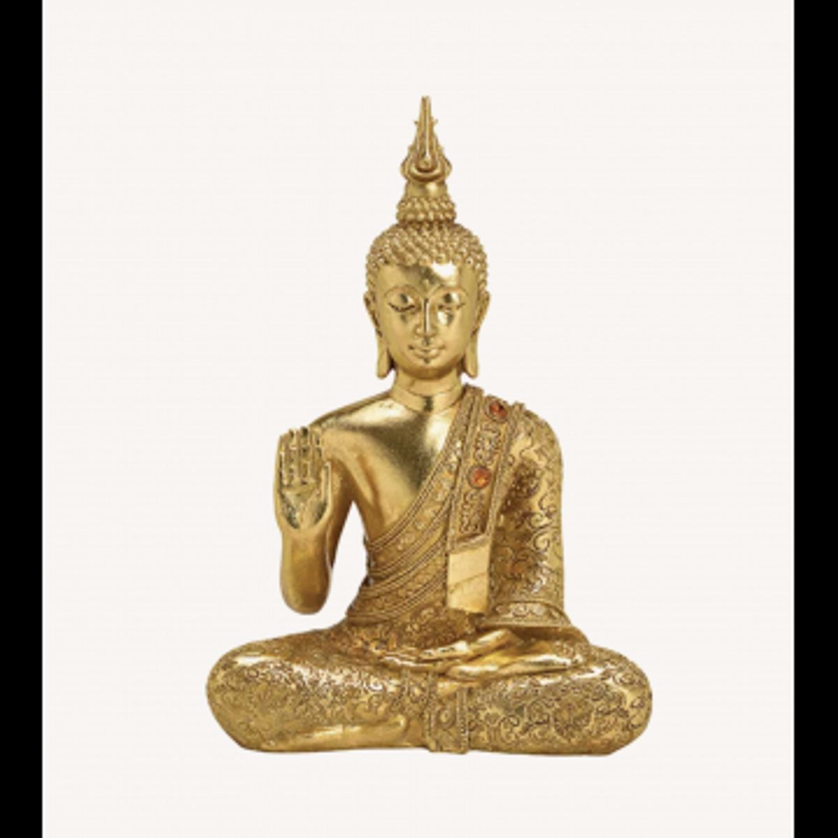 Buddha Guld Abhaya mudra - Buddha statuer generelt - GodKarmaShop