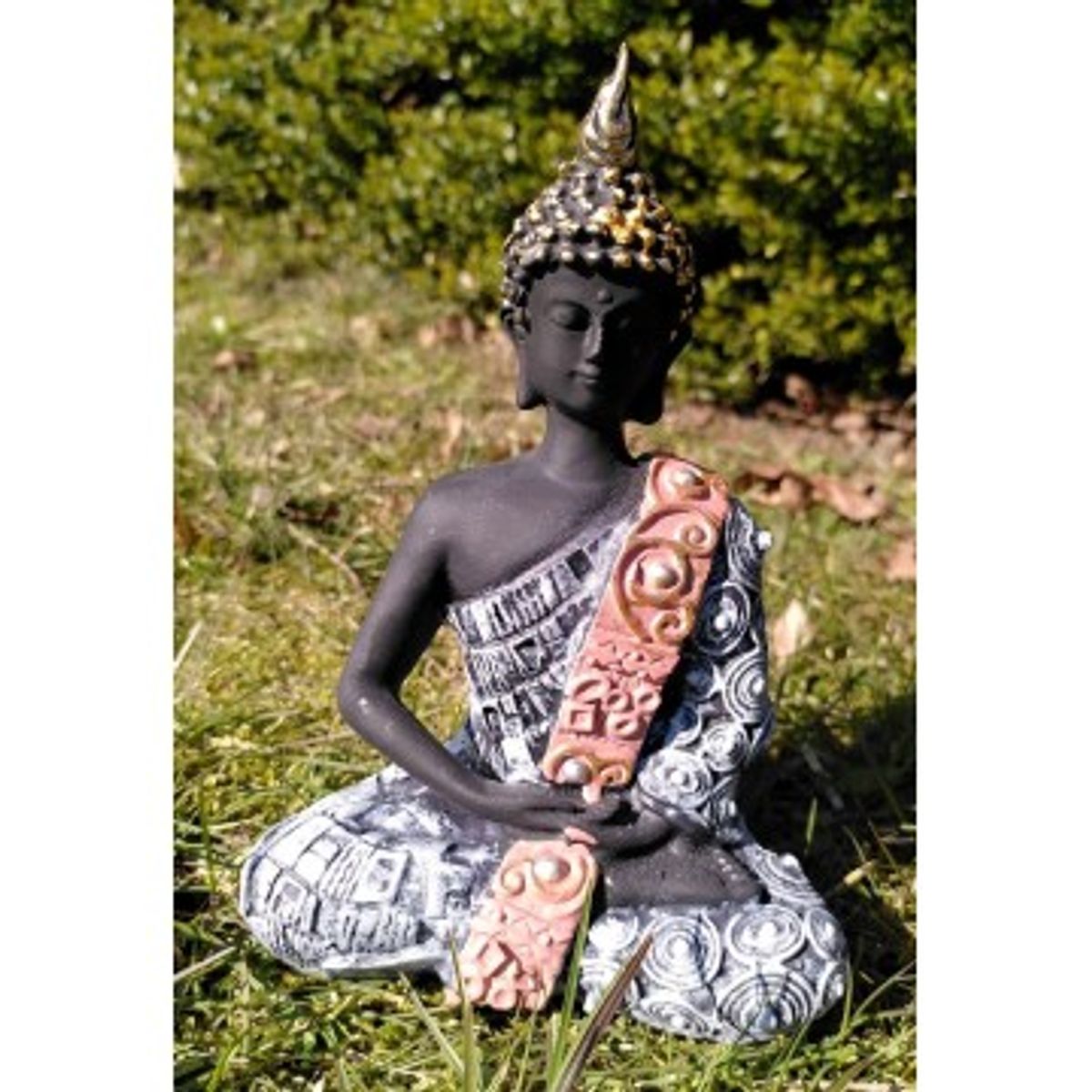 Buddha i blå 19,5 cm - Buddha statuer generelt - GodKarmaShop