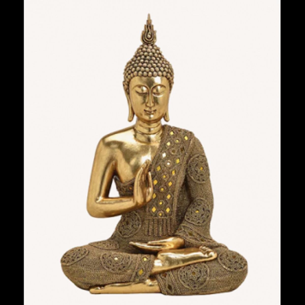 Buddha i Guld 49 cm - Buddha statuer generelt - GodKarmaShop