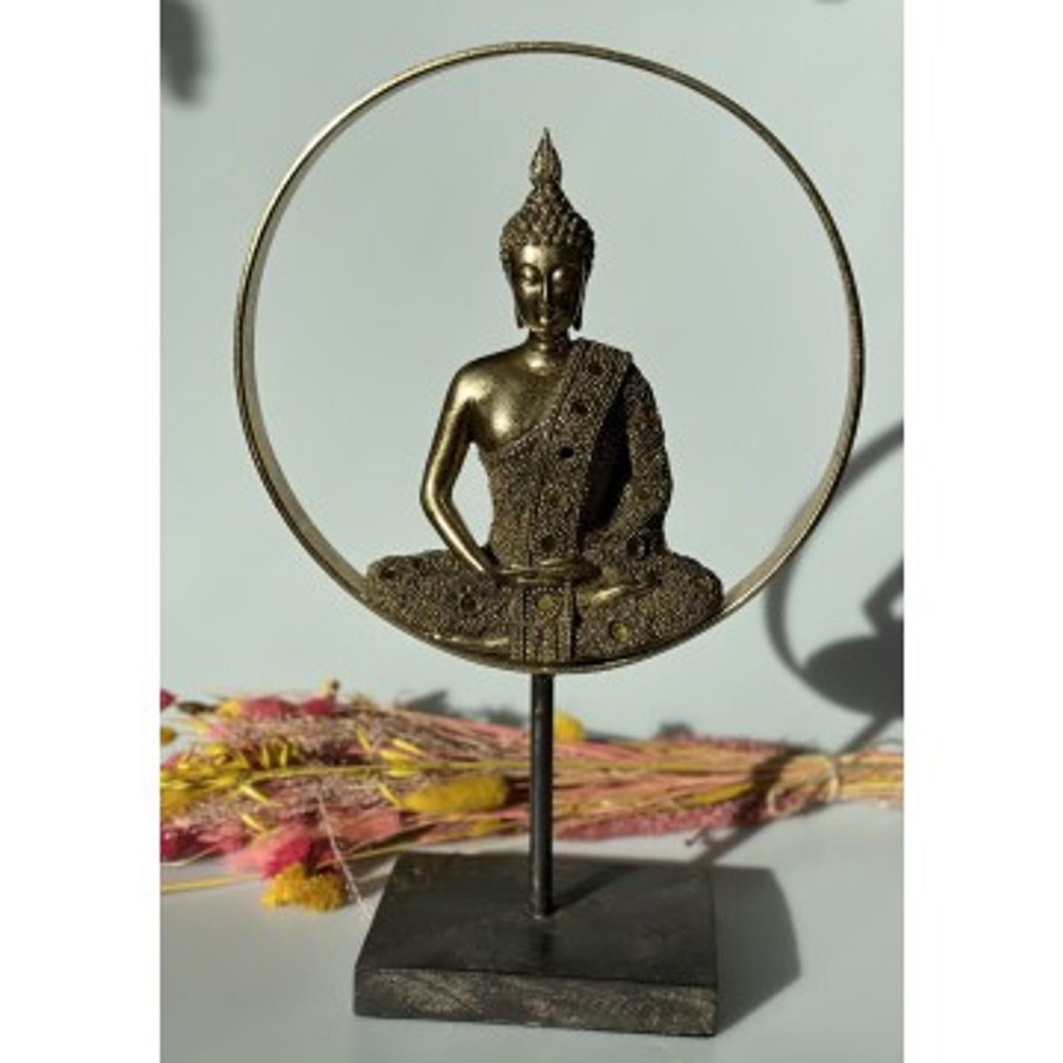 Buddha i livshjul - 40 cm - Buddha statuer generelt - GodKarmaShop