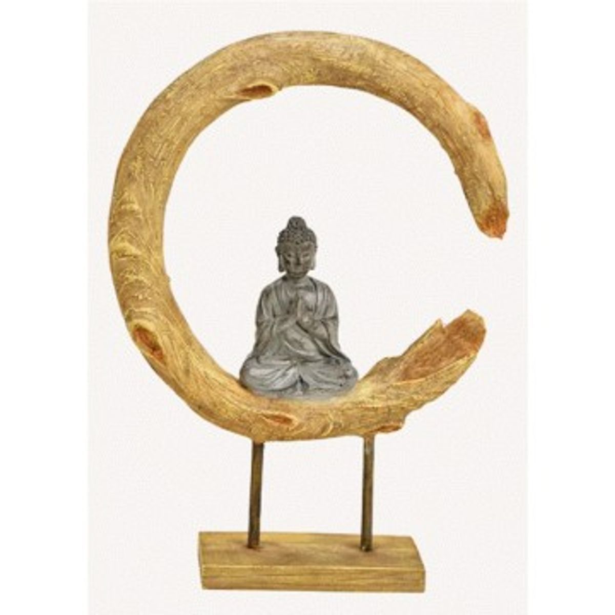 Buddha i livshjul bedende - Buddha statuer generelt - GodKarmaShop