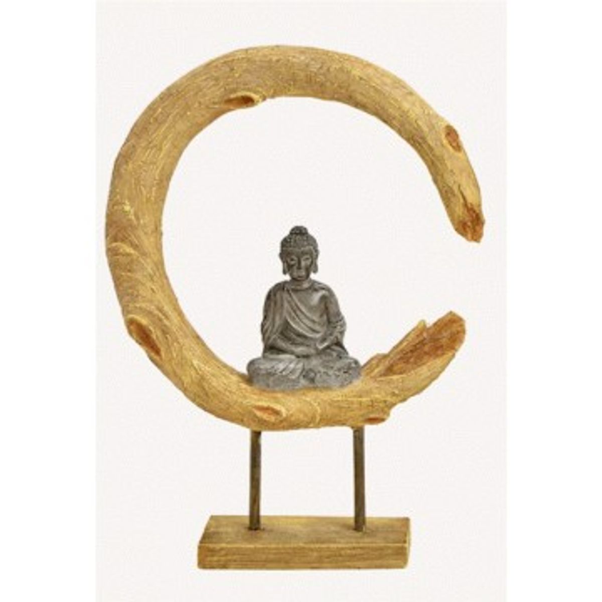 Buddha i livshjul mediterende - Buddha statuer generelt - GodKarmaShop