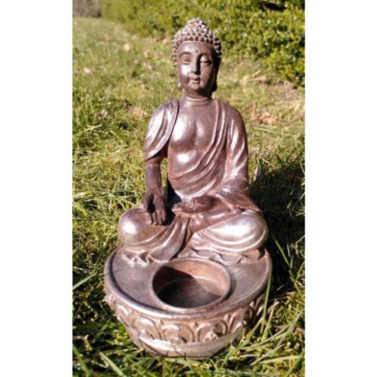 Buddha m. lysholder 27 cm - Buddha statuer generelt - GodKarmaShop