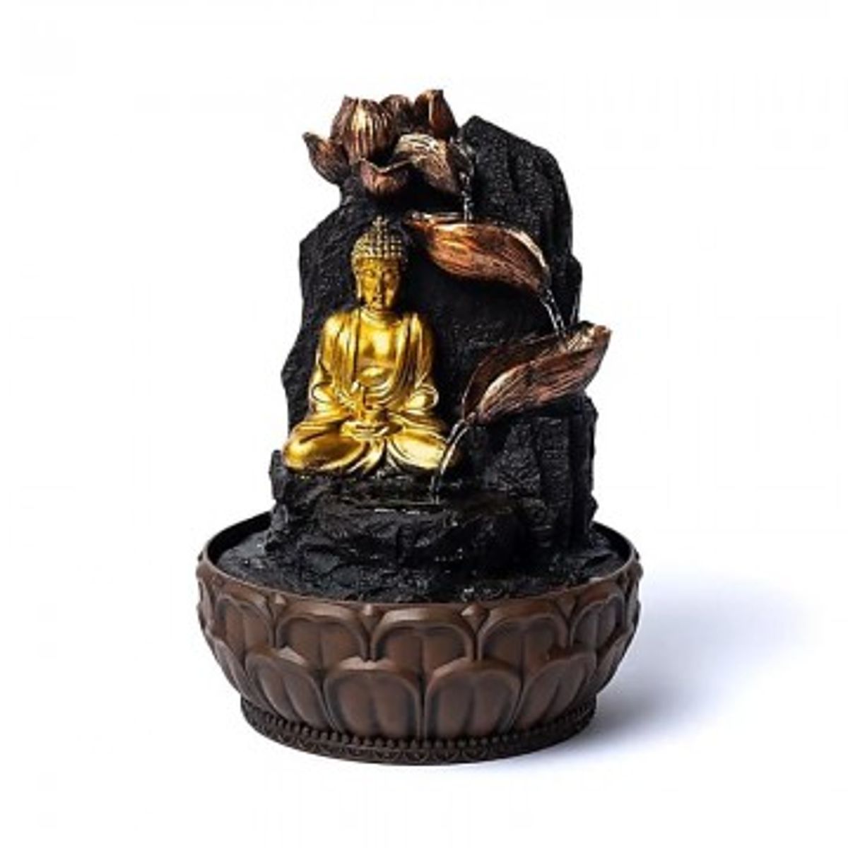 Buddha med lotus fontæne - Fontæne - GodKarmaShop