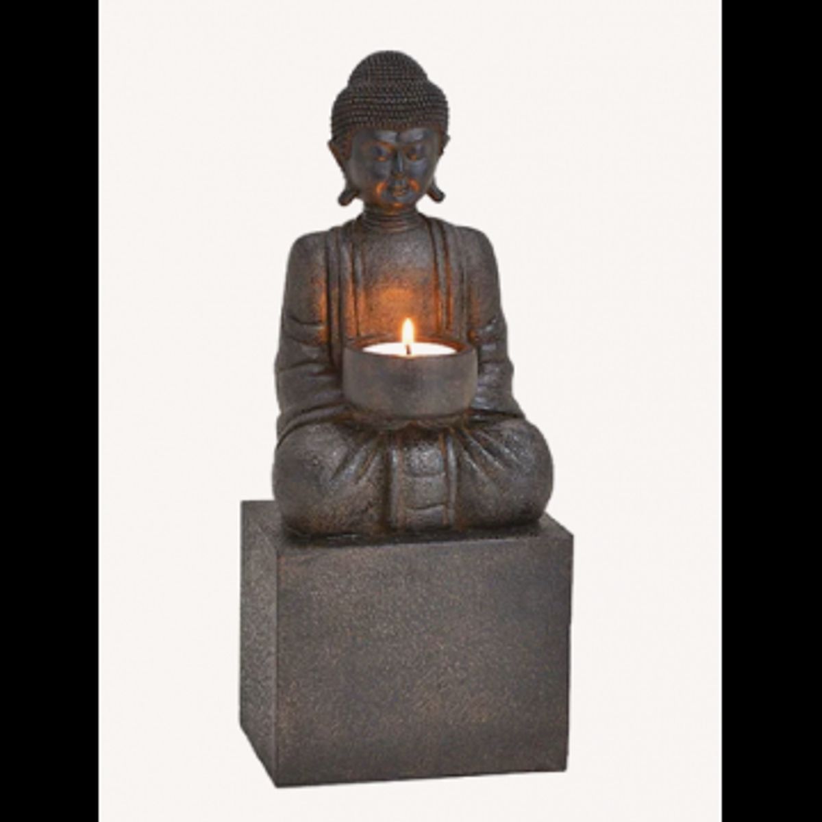 Buddha med plads til lys - på opsats - Buddha statuer generelt - GodKarmaShop