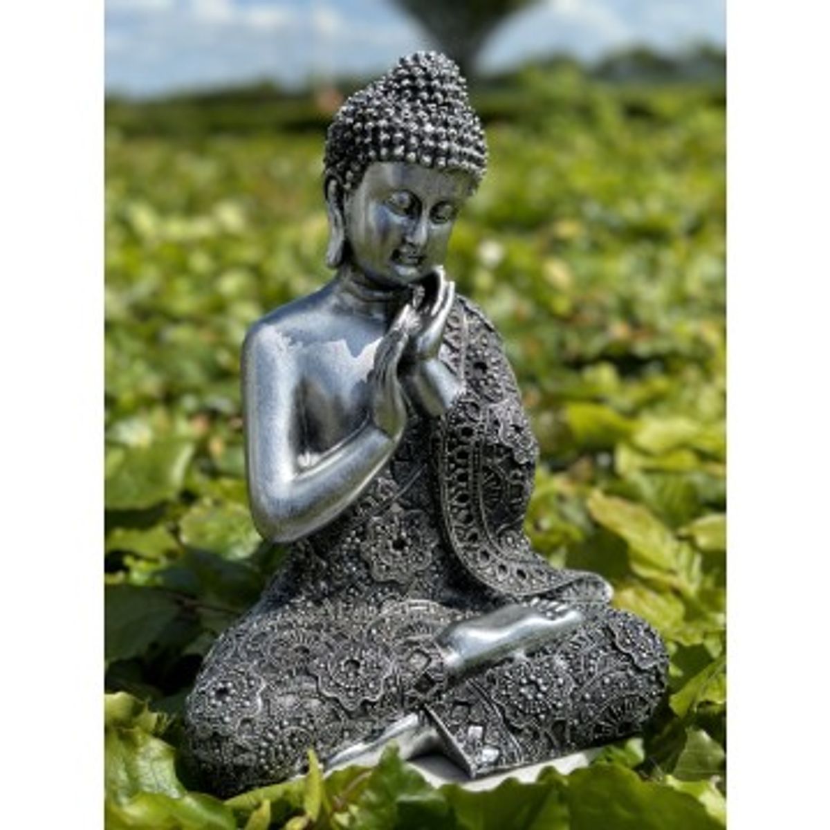 Buddha - Ro - Sølv - Buddha statuer generelt - GodKarmaShop