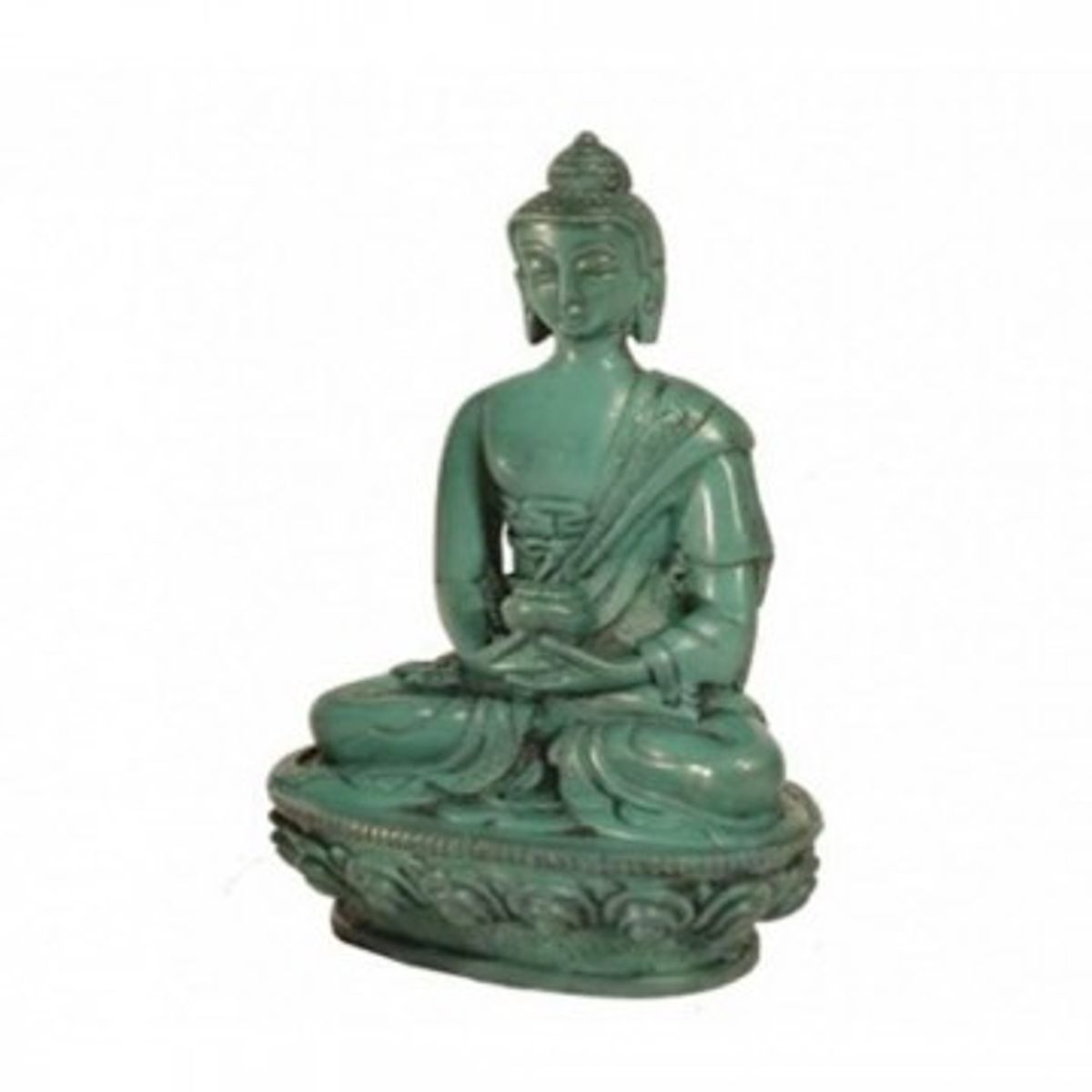 Buddha Statuette grøn - Buddha statuer generelt - GodKarmaShop