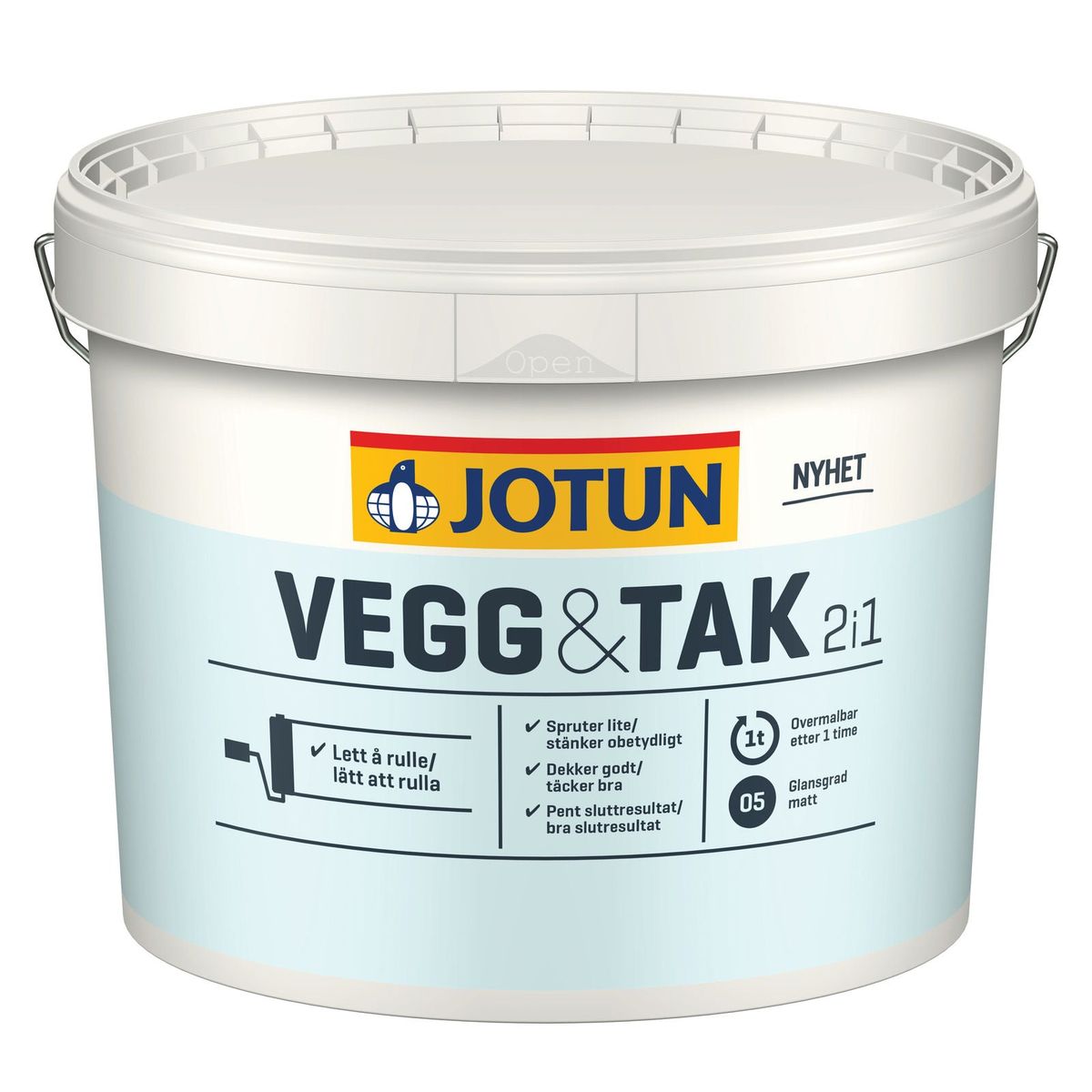 BUDGETVENLIG - Jotun Væg & Loft Glans 5 - 2.7 L - Maling