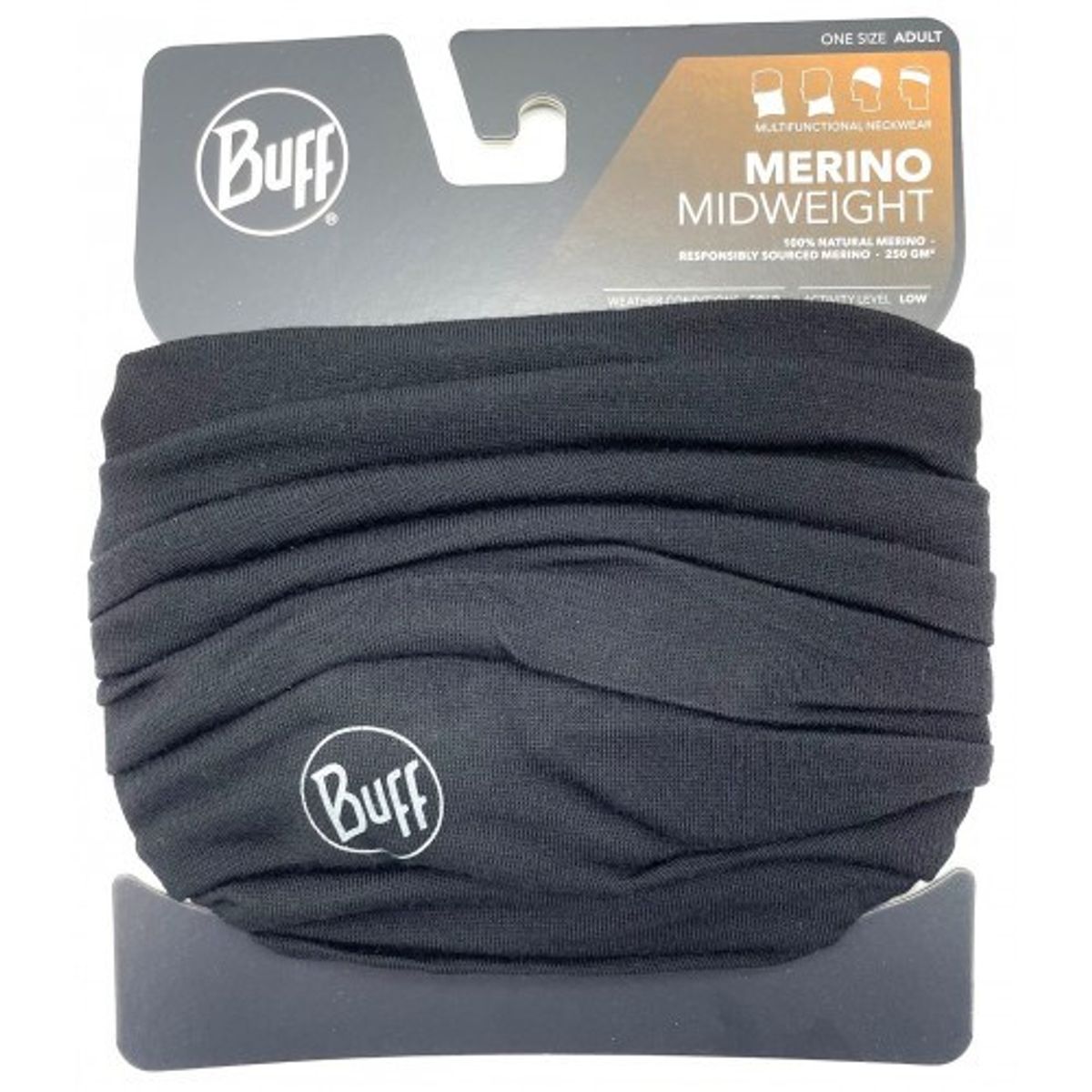 Buff Midweight Merino Wool Neckwarmer Sort