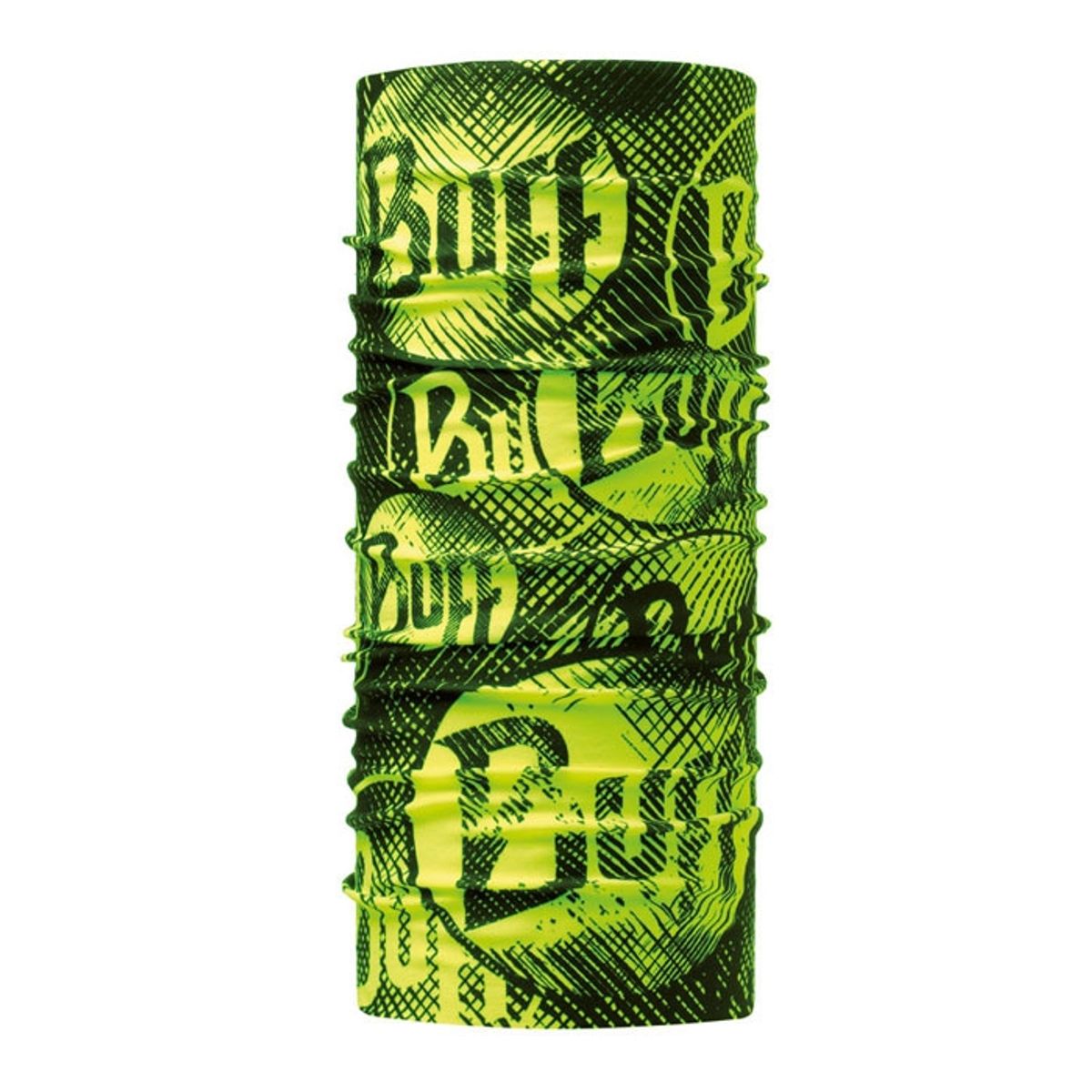 Buff Original Ecostretch UPF50+ halsedisse-logo Gul fluoro - Buff og lign.