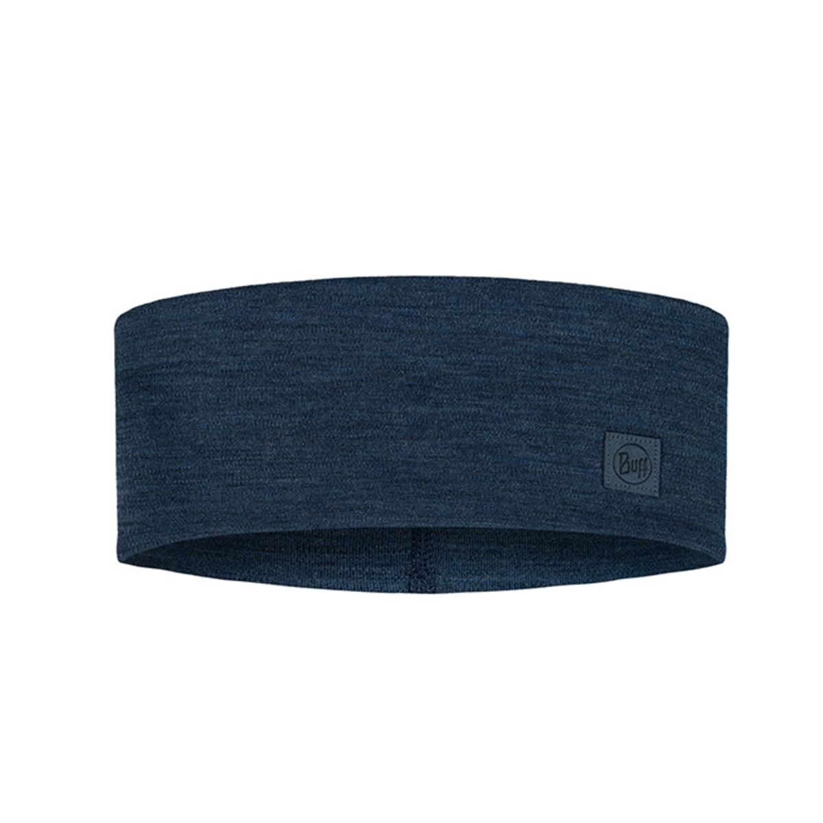 Buff Wide Headband 100% merinould-solid night Blå - Pandebånd