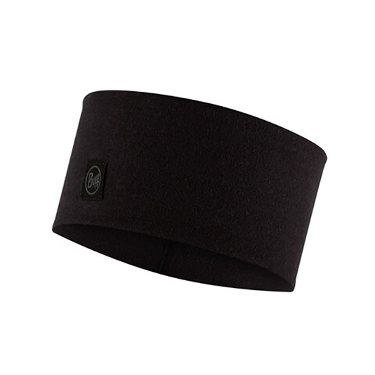 Buff Wide Headband 100% merinould-Sort - Pandebånd