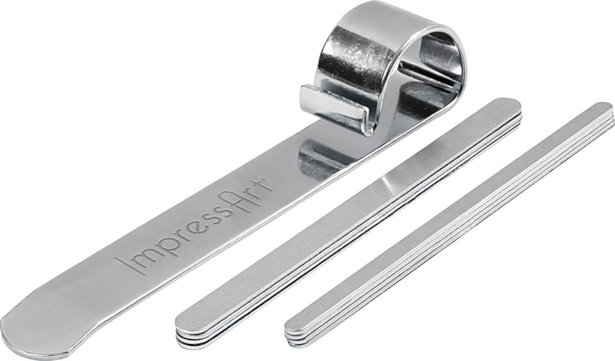 Bukkeværktøj Og Metalbånd Til Armbånd - L 15 Cm - B 6-106 Mm - Aluminium