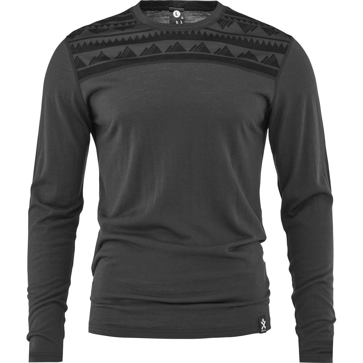 Bula Aztec 60% Merino Uld Crew Herre (Farve: Grå, Størrelse: S)