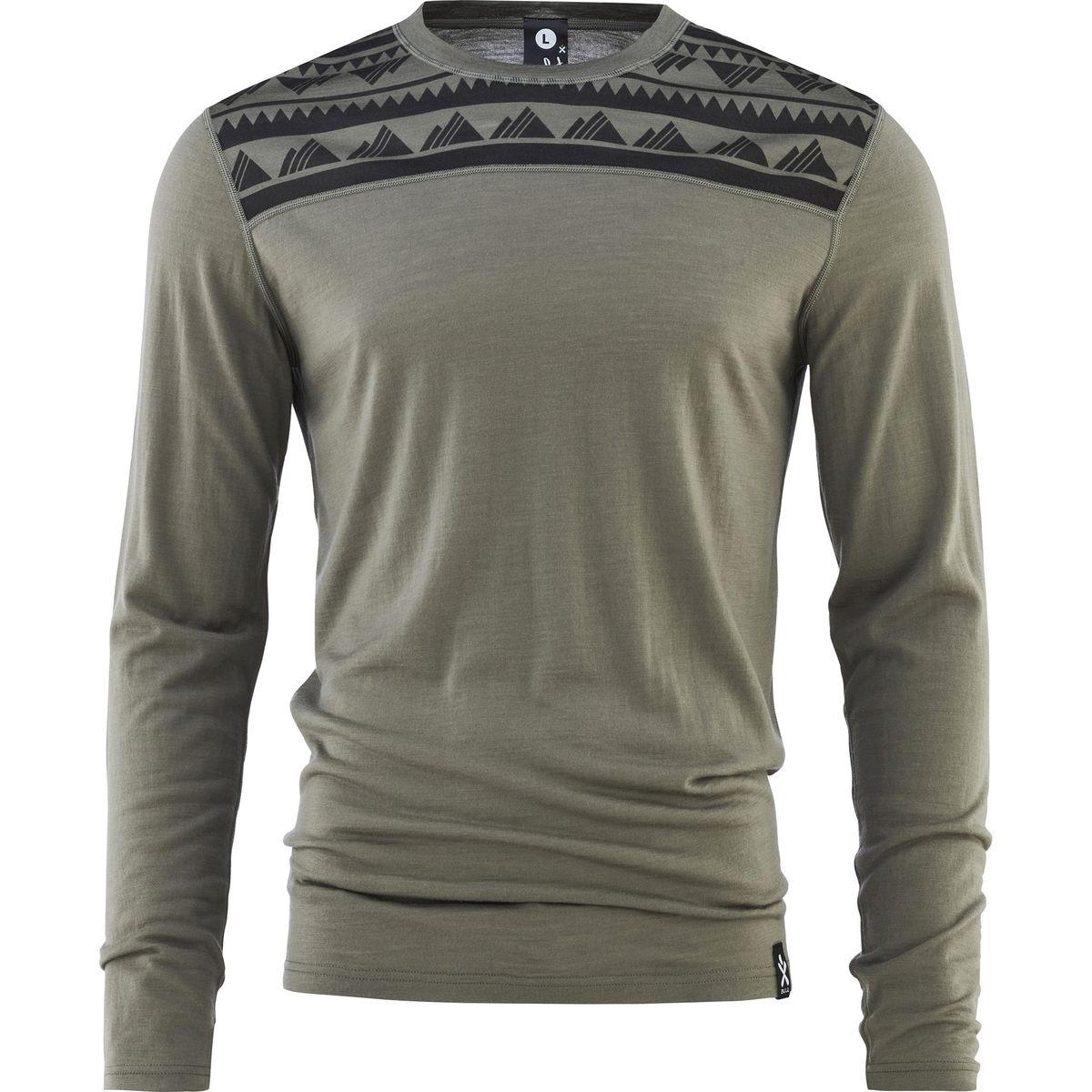 Bula Aztec 60% Merino Uld Crew Herre (Farve: Grøn, Størrelse: M)