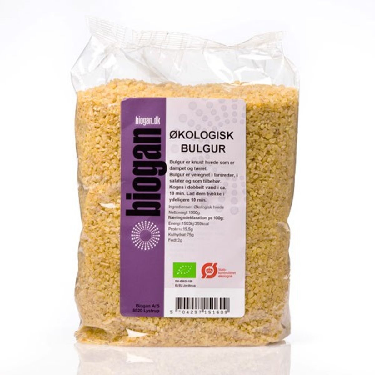 Bulgur fuldkorn Økologisk- 1 kg - Biogan