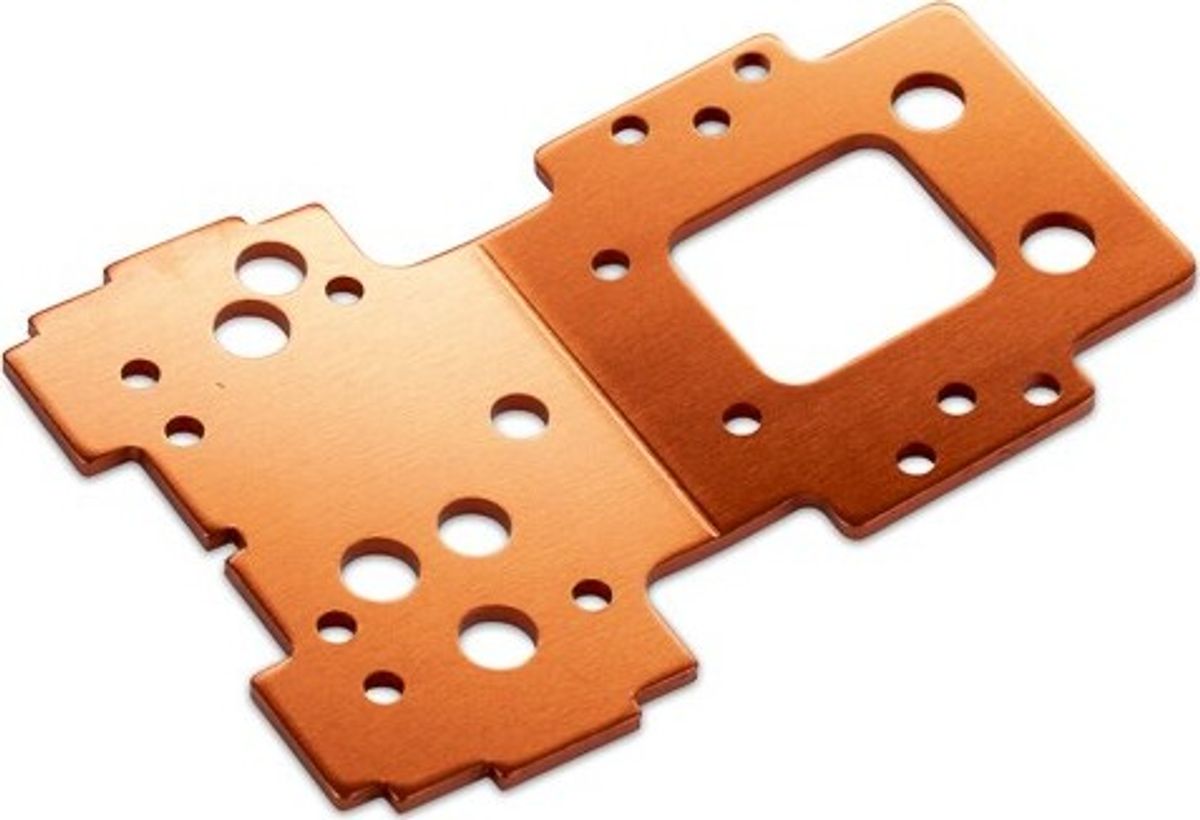 Bulkhead Lower Plate 2.5mm (flux/orange) - Hp160143 - Hpi Racing