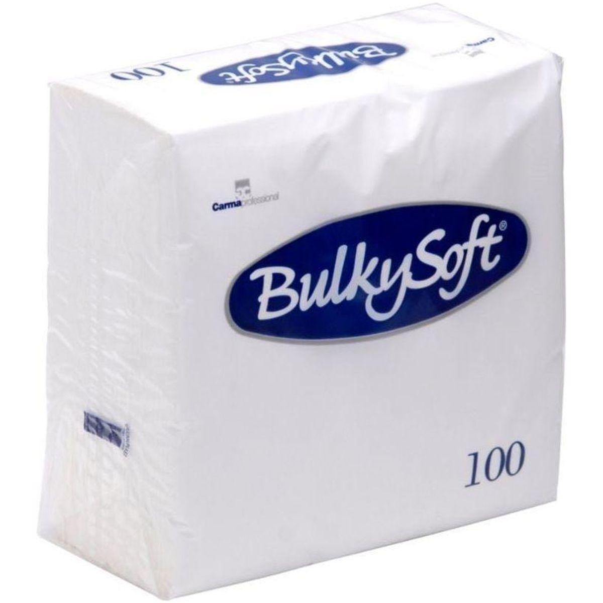 Bulkysoft frokostserviet 1/4 fold 33 x 33 cm hvid 2-lags 2400 stk