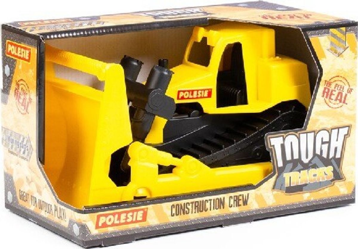 Bulldozer Legetøj - Tough Tracks - 26 Cm - Polesie