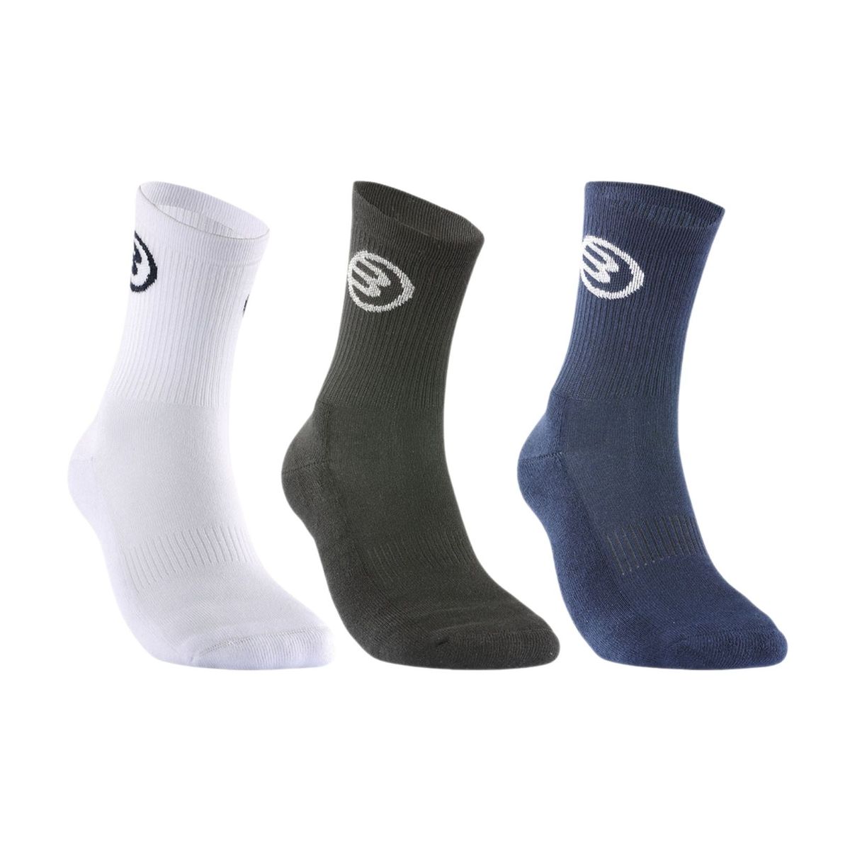 Bullpadel BP2209 Sock 3-pack White/Black/Navy