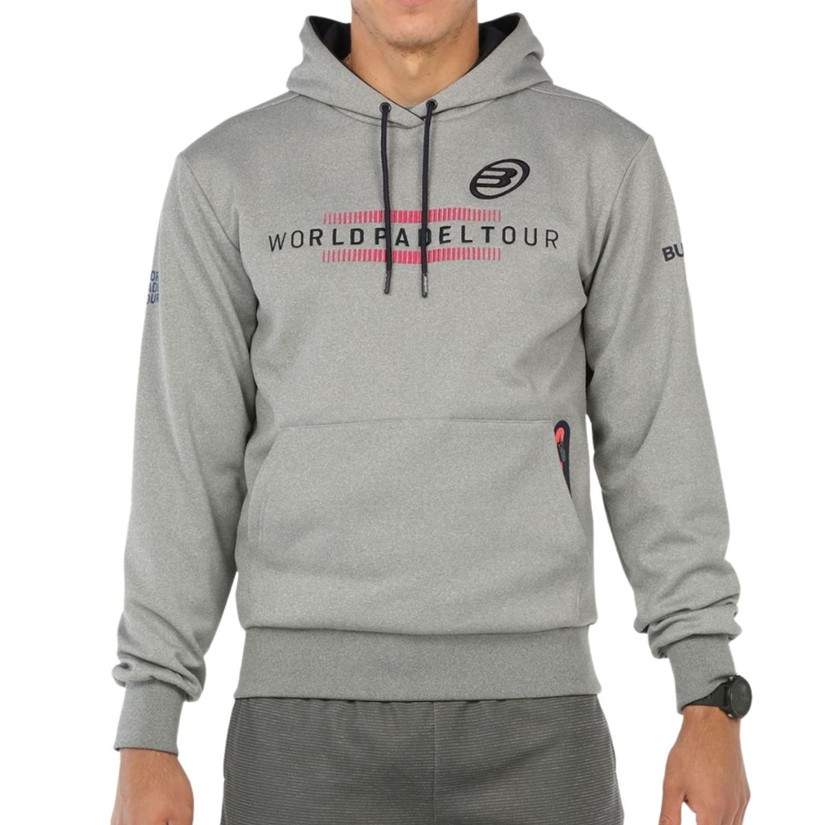 Bullpadel Radu Hoodie 151 Gris Medio Vigore