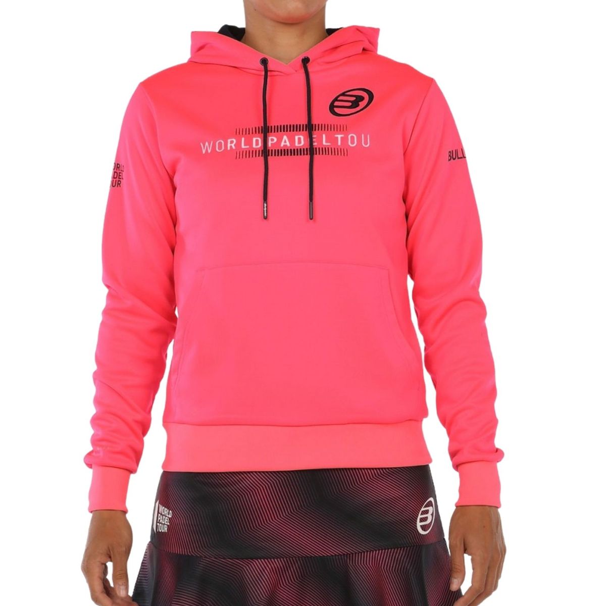 Bullpadel Renieba Dame Hoodie 499 Carmesi Fluor