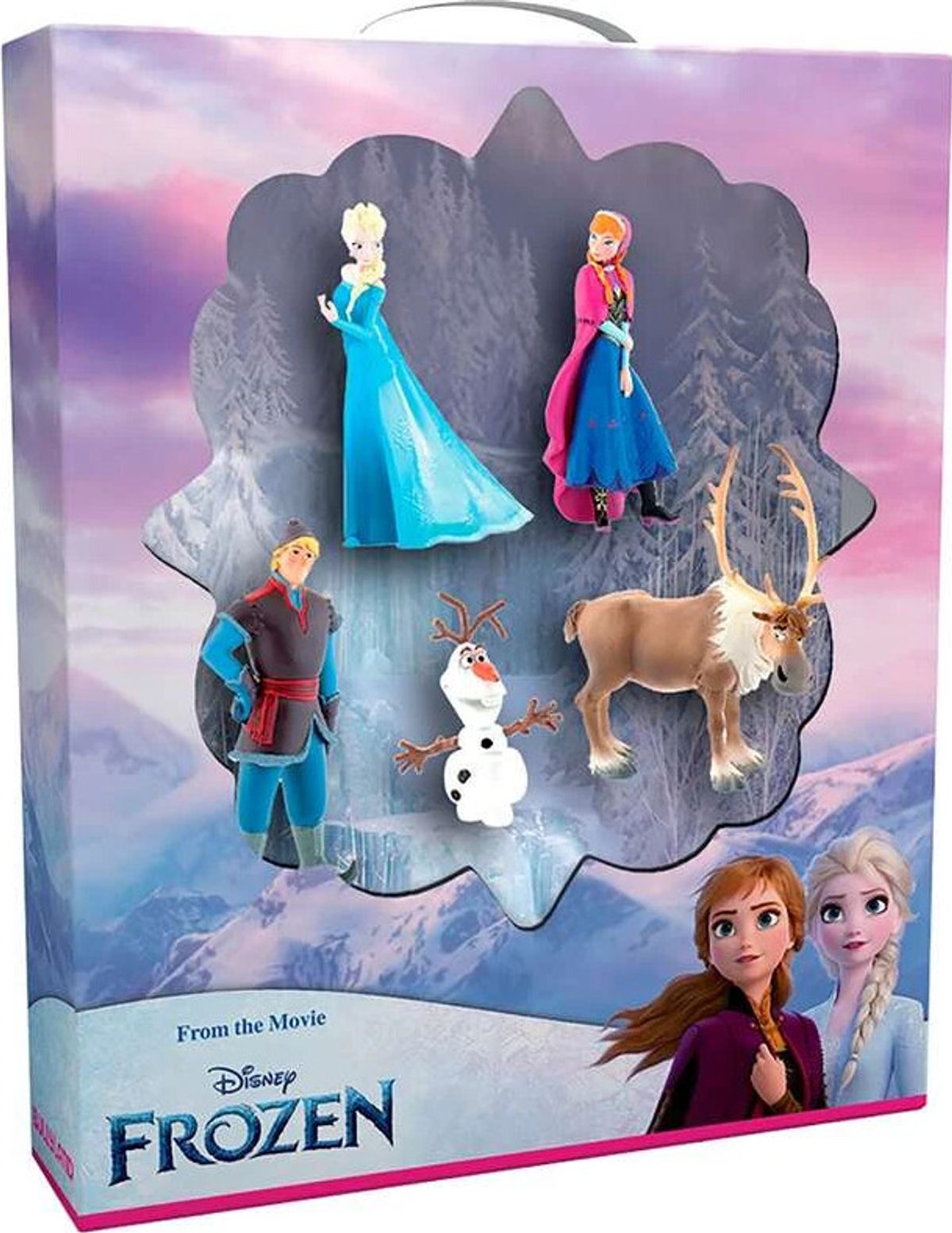 Bullyland Figurer - Frost 1 - Disney - 5 Figurer I Gaveæske - 13413