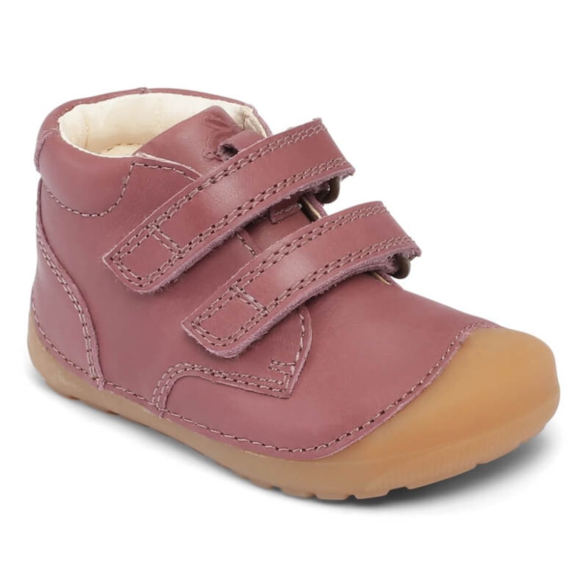 Bundgaard - Begyndersko Petit Velcro - Dark Rose WS - 22