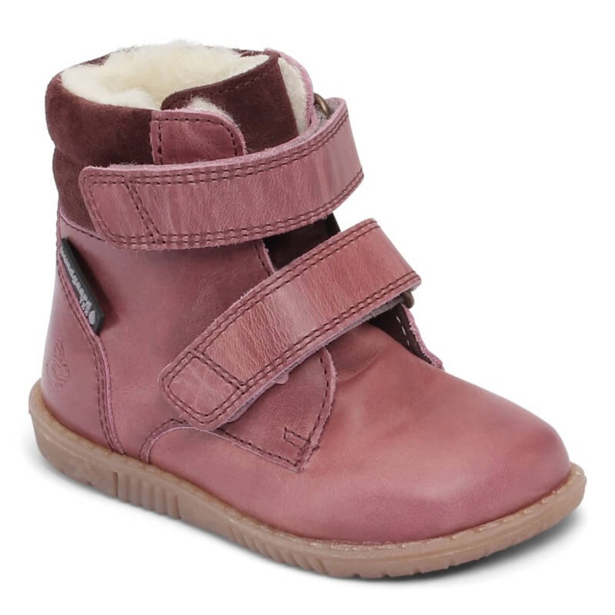 Bundgaard - Vinterstøvler Rabbit Velcro - Dark Rose - 21