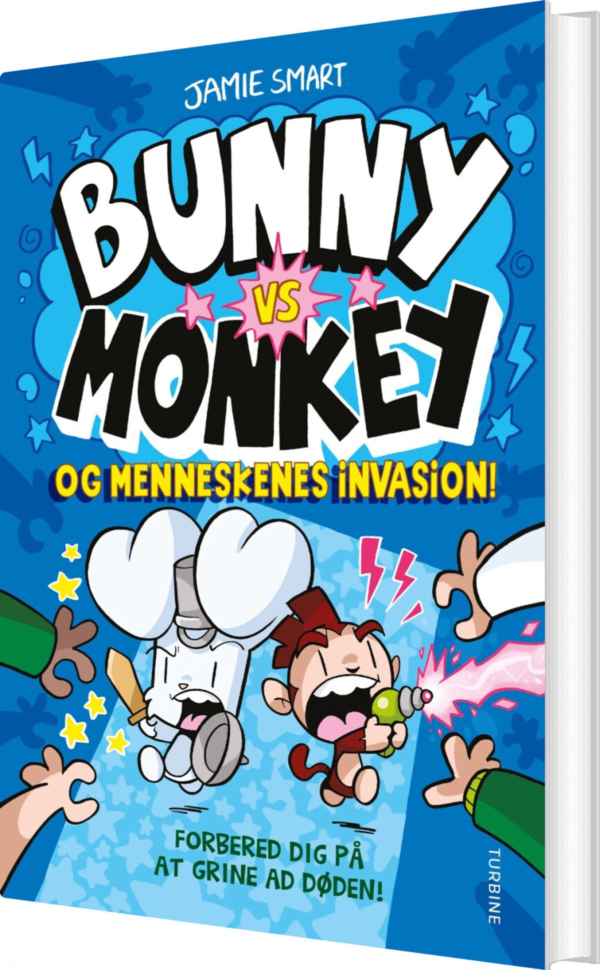 Bunny Vs Monkey Og Menneskenes Invasion! - Jamie Smart - Bog