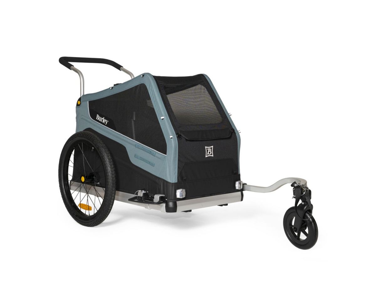 Burley Dog Bark Ranger - Hunde Cykeltrailer - Sort/Grå