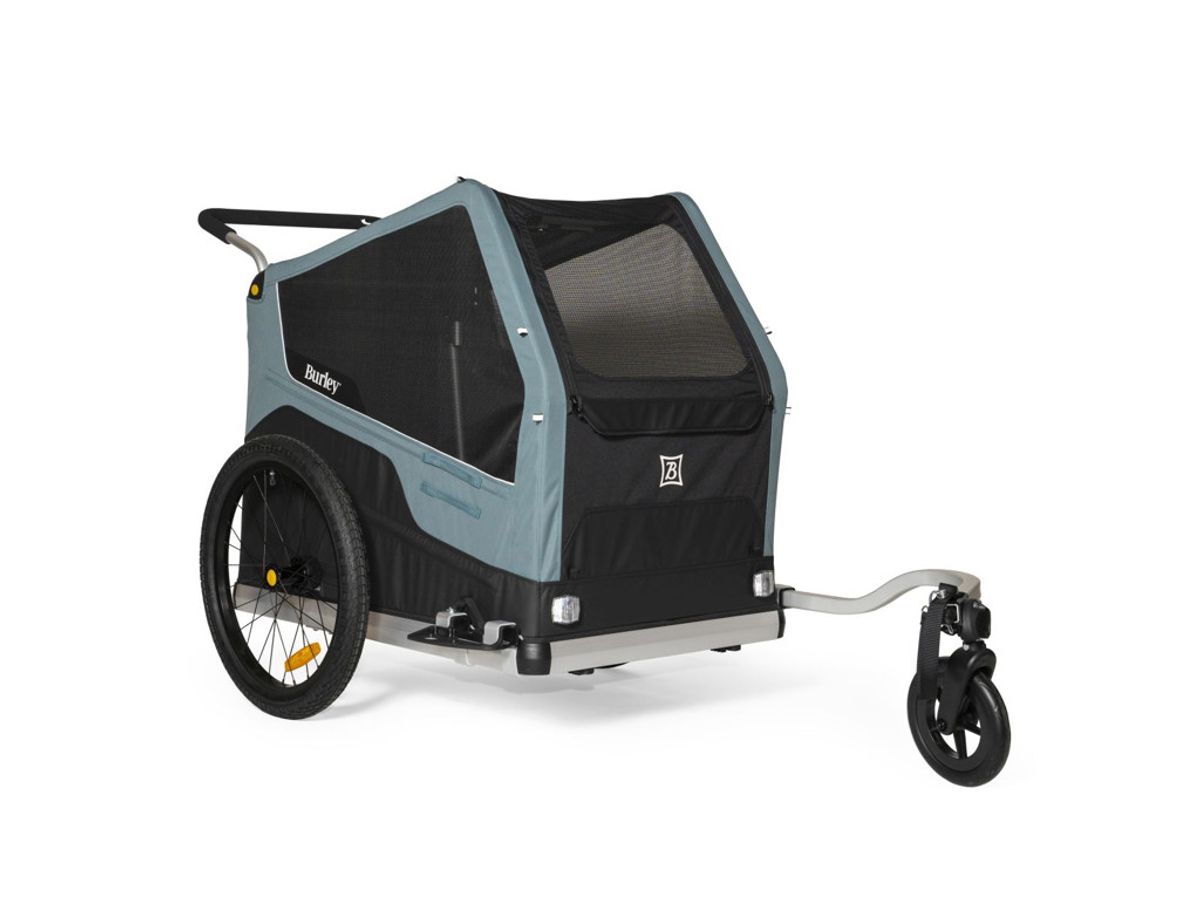 Burley Dog Bark Ranger XL - Hunde Cykeltrailer - Sort/Grå