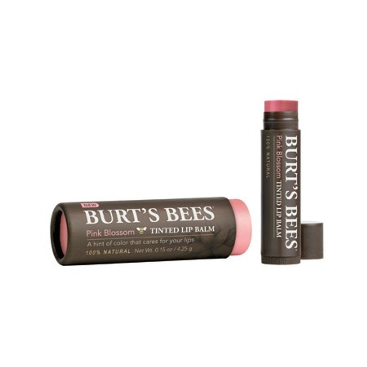 Burt ´s Bees Lip balm farvet pink blossom &bull; 4,250g.