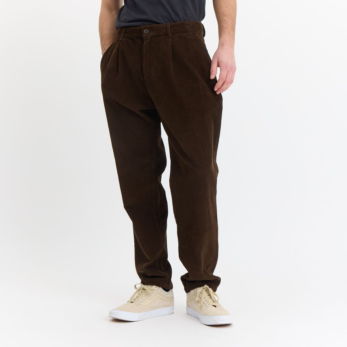 Buster Corduroy Pants - Ebony Brown - S