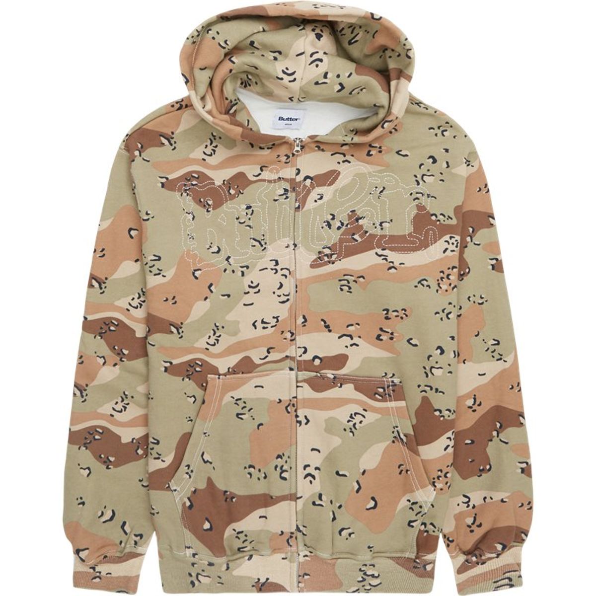 Butter Goods Breakdown Zip Hood Sweatshirt Camo