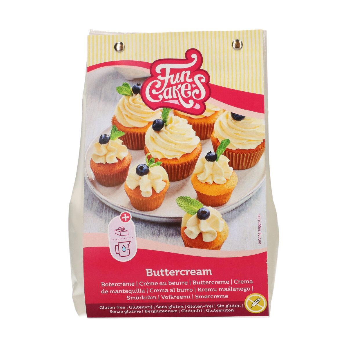 Buttercream mix glutenfri 500 g - FunCakes