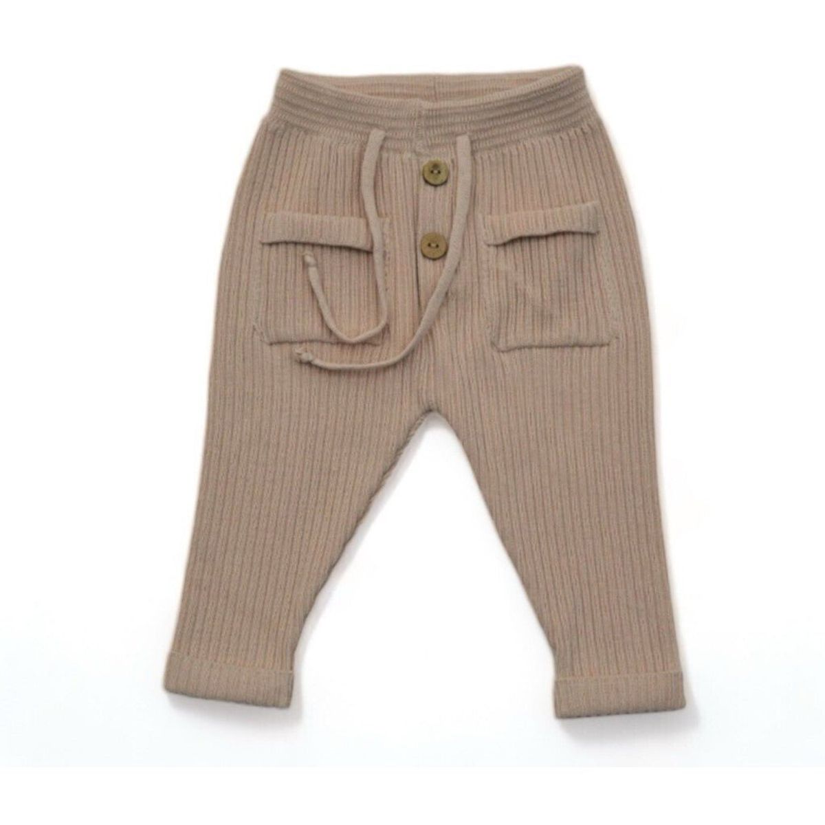 Buttery Soft Knit Pants Beige - Beige / 12-18m - 86cm