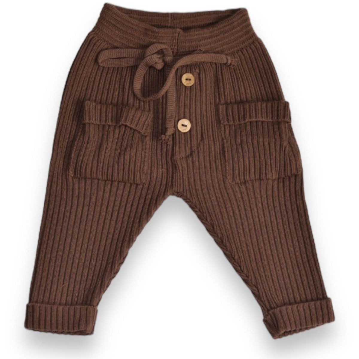 Buttery Soft Knit Pants Brown - Brown / 1-3m - 62cm