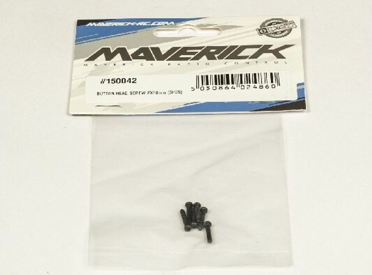 Button Head Screw 2x10mm (6pcs) - Mv150042 - Maverick Rc