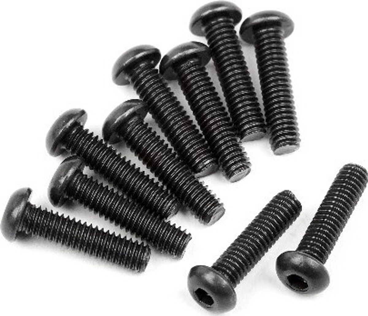 Button Head Screw M2.5x10mm (hex Socket/10pcs) - Hp107373 - Hpi Racing