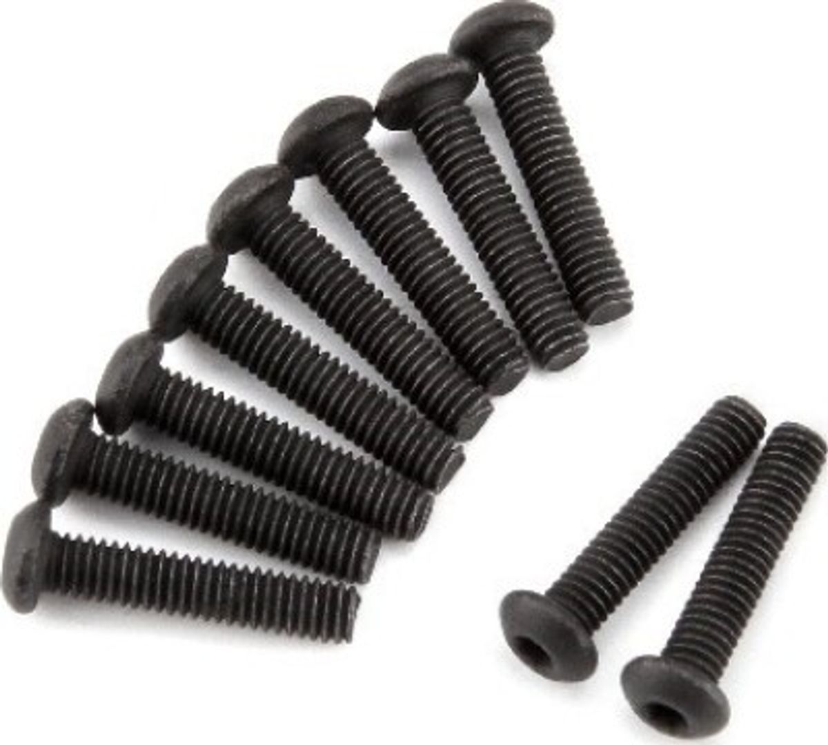 Button Head Screw M2.5x12mm (hex Socket/10pcs) - Hp116854 - Hpi Racing