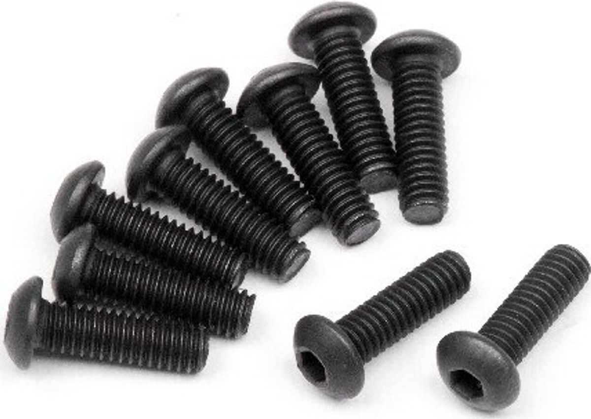 Button Head Screw M2.5x8mm (hex Socket/10pcs) - Hp112738 - Hpi Racing