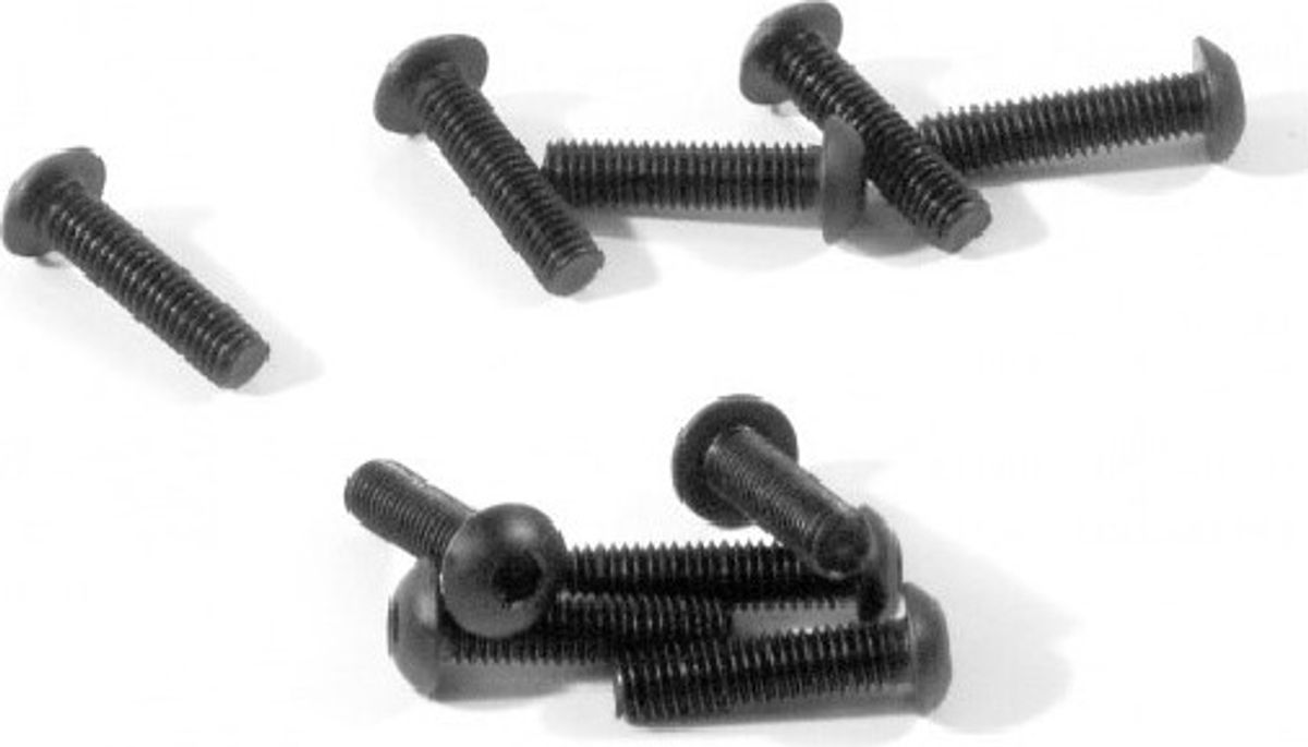 Button Head Screw M3x12mm (hex Socket/10 Pcs) - Hpz354 - Hpi Racing