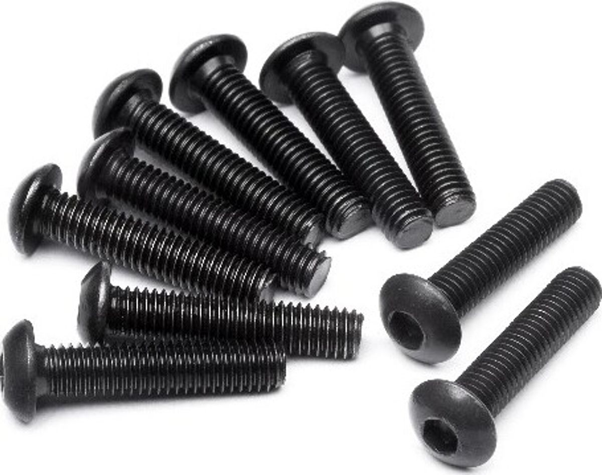 Button Head Screw M3x14mm (hex Socket/10pcs) - Hp100559 - Hpi Racing