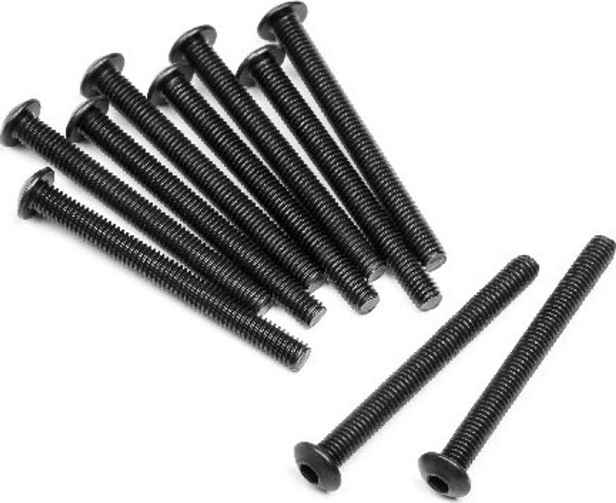 Button Head Screw M3x30mm (10pcs) - Mv29124 - Maverick Rc