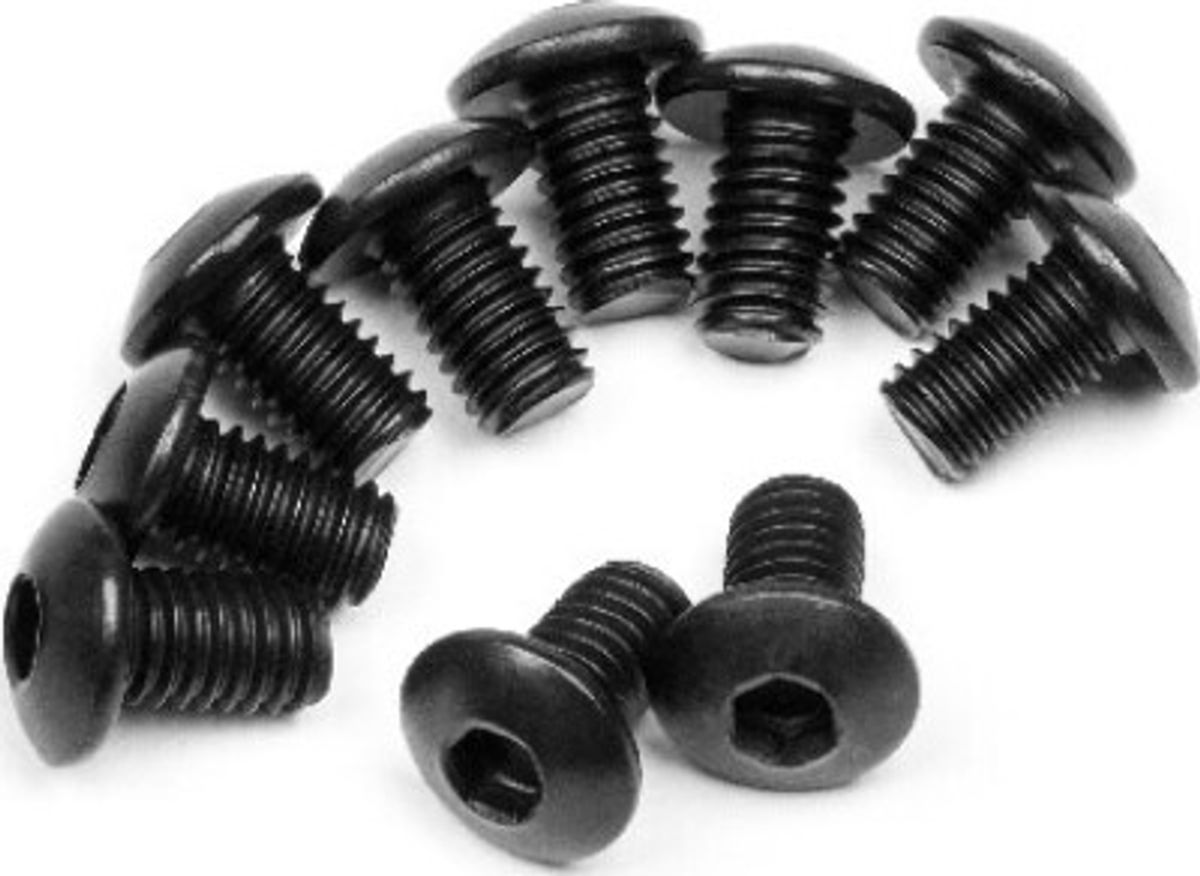 Button Head Screw M3x5mm (10pcs) - Mv29097 - Maverick Rc