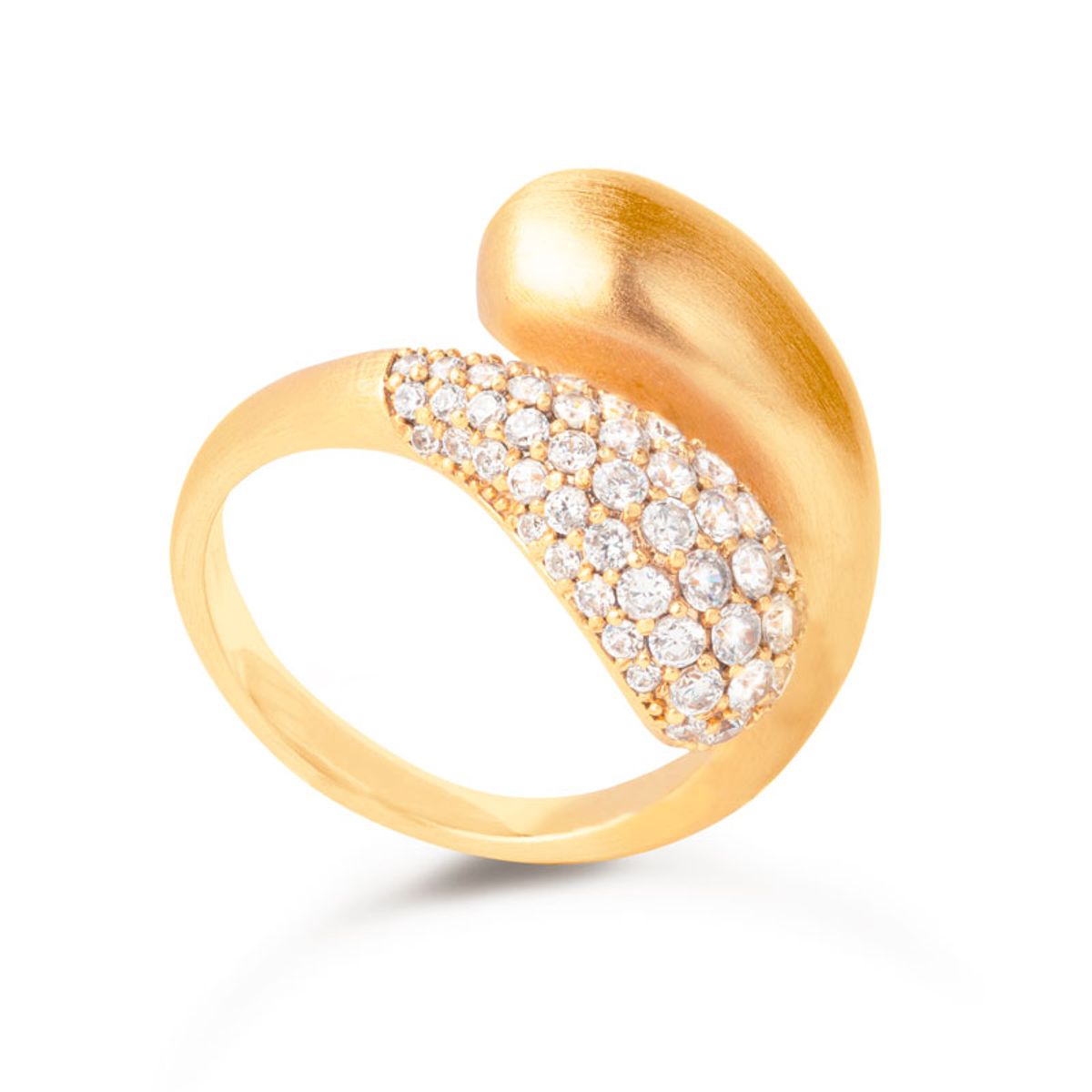 By Biehl Ocean Flow DuoSparkle ring - Forgyldt